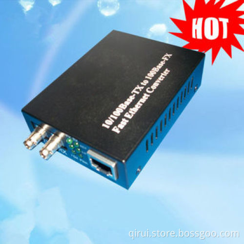 ST fiber media converter, 155M -T1310/R1550- 40km, dual fiber single mode media converter